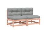 Divani Da Giardino Senza Braccioli Con Cuscini 2 Pz. Legno Di Abete Douglas