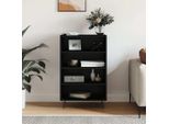 Vidaxl Credenza Nera 57X35X90 Cm Materiale A Base Di Legno