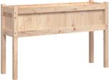 Vidaxl Fioriera Con Piedi 110X31X70 Cm In Legno Di Pino Massiccio