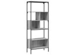 Libreria 5 Ripiani Grigio Sonoma 76X33X188,5 Cm Materiale A Base Di Legno
