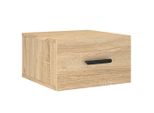 Vidaxl Comodino A Parete Rovere Sonoma 35X35X20 Cm