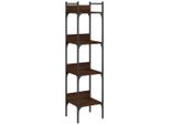 Libreria 4 Ripiani Look Rovere Marrone 35X30X138,5 Cm