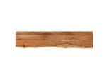 Mensola A Muro 120X20X2,5 Cm Rettangolare In Legno Massiccio Di Acacia Bordo Albero