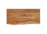 Mensola A Muro 40X20X3,8 Cm Rettangolare In Legno Massiccio Di Acacia Bordo Albero