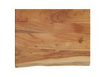 Mensola A Muro 40X30X2,5 Cm Rettangolare In Legno Massiccio Di Acacia Bordo Albero
