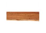 Mensola A Muro 60X20X2,5 Cm Rettangolare In Legno Massiccio Di Acacia Bordo Albero