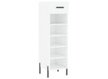 Vidaxl Scarpiera Bianca 30X35X105 Cm Materiale A Base Di Legno