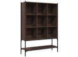 Libreria In Rovere Marrone 102X30X141,5 Cm Materiale A Base Di Legno