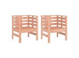 Vidaxl Sedie Da Giardino 2 Pezzi 61,5X53X71 Cm In Legno Massiccio Di Abete Douglas