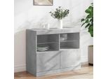 Vidaxl Credenza Con Luci Led Grigio Cemento 81X37X67 Cm