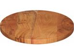Piano Del Tavolo 80X40X3,8 Cm Ovale In Legno Massiccio Di Acacia