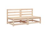 Divani Da Giardino Senza Braccioli 2 Pezzi 70X70X67 Cm In Legno Di Pino Massiccio
