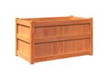 Vidaxl Fioriera Marrone Cera 90X50X50 Cm In Legno Di Pino Massiccio