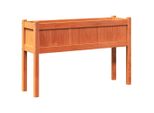 Vidaxl Fioriera Con Gambe Marrone Cera 110X31X70Cm In Legno Di Pino Massiccio