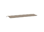 Vidaxl Cuscino Per Panca Da Giardino Taupe 200X50X7 Cm Tessuto Oxford
