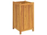 Vidaxl Fioriera Con Inserto 42X42X75 Cm In Legno Massiccio Di Acacia