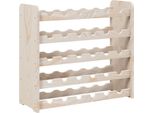 Portabottiglie 67,5X25X60 Cm In Legno Di Pino Massiccio