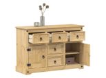 Vidaxl Sideboard 112X40X75 Cm Massivholz Kiefer