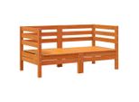 Divani Da Giardino Angolari 2 Pz. Legno Di Pino Massiccio Marrone Cera