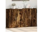 Vidaxl Credenze 2 Pz. Rovere Fumé 60X31X70 Cm Materiale A Base Di Legno