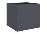 Vidaxl Fioriera Antracite 49X47X46 Cm In Acciaio