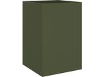 Vidaxl Fioriera Verde Oliva 52X48X75 Cm In Acciaio