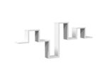 Vidaxl Scaffale A Muro Bianco 104,5X10X43 Cm Materiale A Base Di Legno