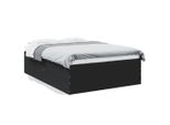 Vidaxl Struttura Del Letto Nera 120X190 Cm In Materiale Ligneo