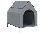 Vidaxl Cuccia Per Cani In Tessuto Oxford Grigio Chiaro E Acciaio