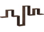Scaffale A Muro Marrone Effetto Rovere 104,5X10X43 Cm Materiale A Base Di Legno