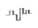 Vidaxl Scaffale A Muro Grigio Sonoma 104,5X10X43 Cm Materiale A Base Di Legno