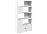 Syfax™ Libreria Bianca 100X36X189 Cm In Legno Multistrato