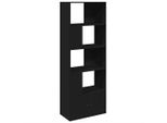 Syfax™ Libreria Nera 70X36X189 Cm In Legno Multistrato