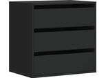 Vidaxl Cassettiera Nera 60X41X58 Cm Materiale A Base Di Legno