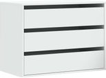 Vidaxl Cassettiera Bianca 80X41X58 Cm Materiale A Base Di Legno
