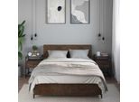 Vidaxl Comodini 2 Pz. Aspetto Rovere Marrone 40X40X55 Cm Materiale A Base Di Legno