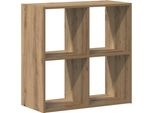 Libreria Artisan In Rovere 68,5X32X68,5 Cm Materiale A Base Di Legno