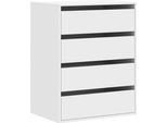 Vidaxl Cassettiera Bianca 60X41X76 Cm Materiale A Base Di Legno