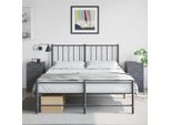 Comodini 2 Pz. Antracite 34,5X39X62 Cm Acciaio