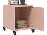 Vidaxl Comodini 2 Pz. Rosa 36X39X43,5 Cm In Acciaio