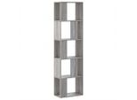 Syfax™ Libreria 5Ripiani Grigio Sonoma 45X23,5X162,5 Legno Multistrato