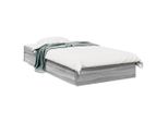 Struttura Letto Con Cassetti Grey Sonoma 90X190 Cm In Materiale Ligneo