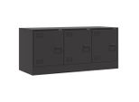 Mobile Tv Nero 99X39X44 Cm In Acciaio