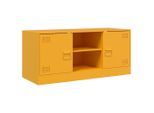 Mobile Tv Giallo Senape 99X39X44 Cm Acciaio