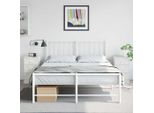 Vidaxl Comodini 2 Pz. Bianco 34,5X39X62 Cm Acciaio