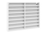 Syfax™ Armadietto Con Vetrina Bianco 100X8,5X75 Cm Legno Multistrato