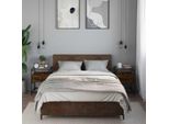 Vidaxl Comodini 2 Pz. Rovere Fumé 40X40X55 Cm Materiale A Base Di Legno