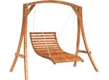 Vidaxl Hollywood Swing Abete Massiccio Con Finitura In Teak