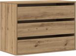 Vidaxl Cassettiera Rovere Artisan 80X41X58 Cm Materiale A Base Di Legno