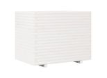 Vidaxl Fioriera Bianca 90X60X72,5 Cm In Legno Di Pino Massiccio